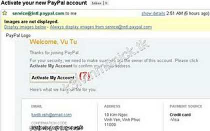 Cách đăng ký và verify tài khoản PayPal Việt Nam